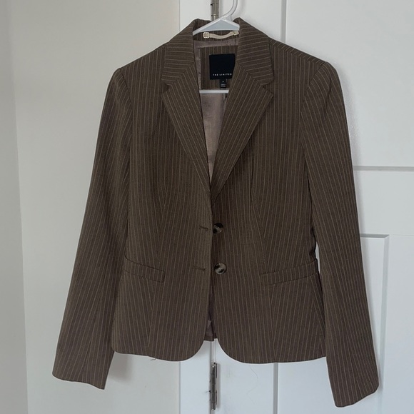 The Limited brown pinstripe blazer - Picture 1 of 4